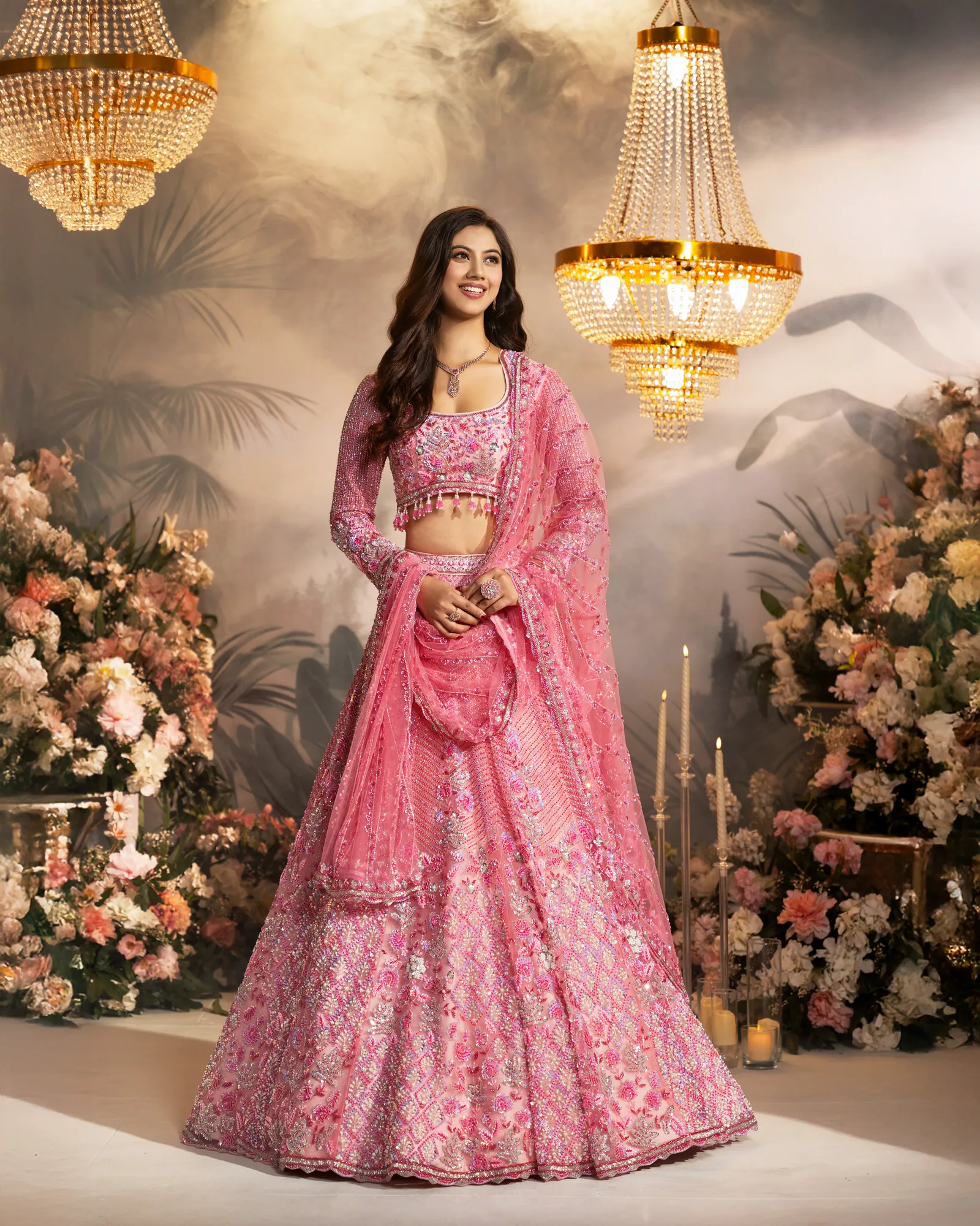 Deep Rouge Lehenga by Sweta Acharya – image 2