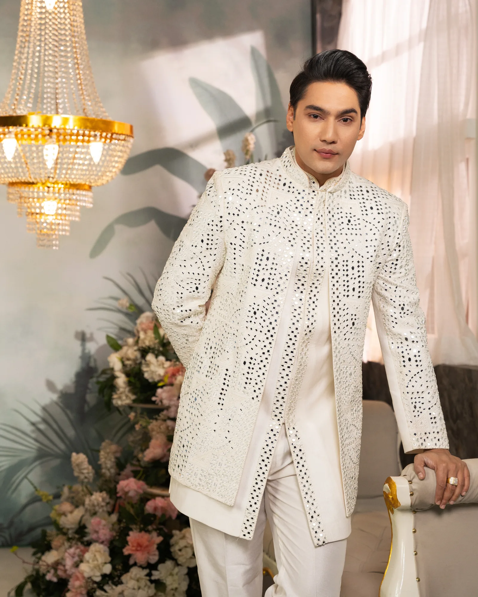 Ivory Indo Western by Sweta Acharya – image 1