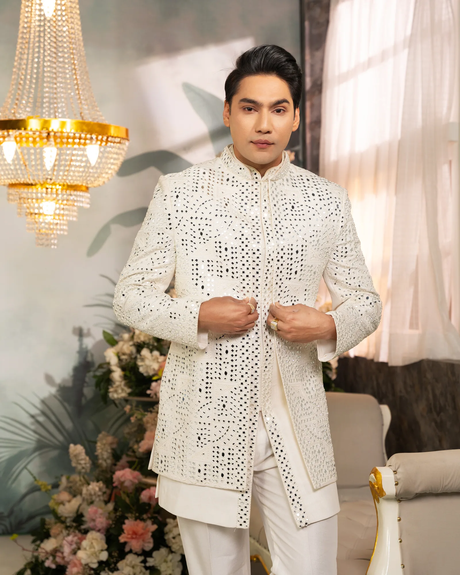 Ivory Indo Western by Sweta Acharya – image 2