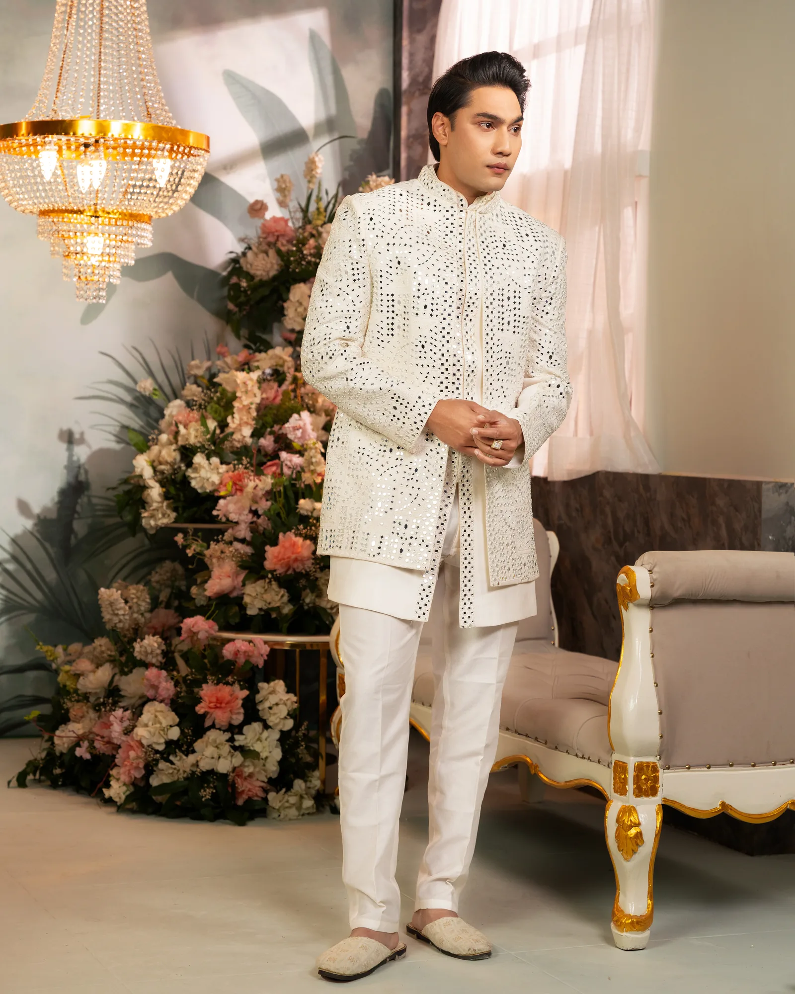 Ivory Indo Western by Sweta Acharya – image 3