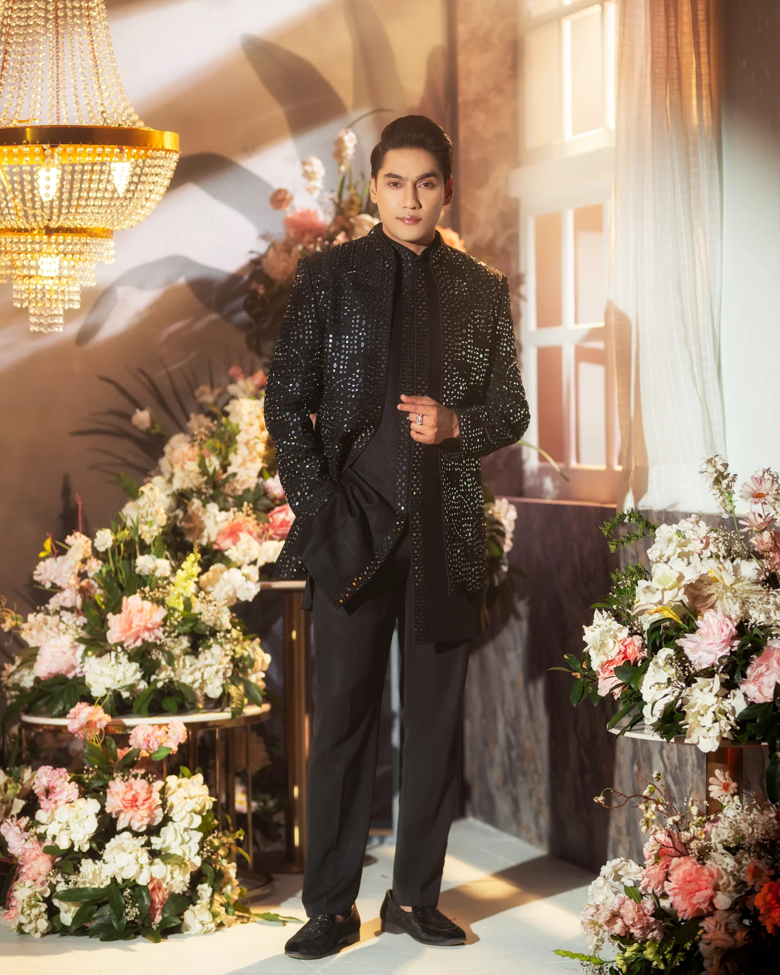 The Lux Heritage- Indo Western Set by Sweta Acharya