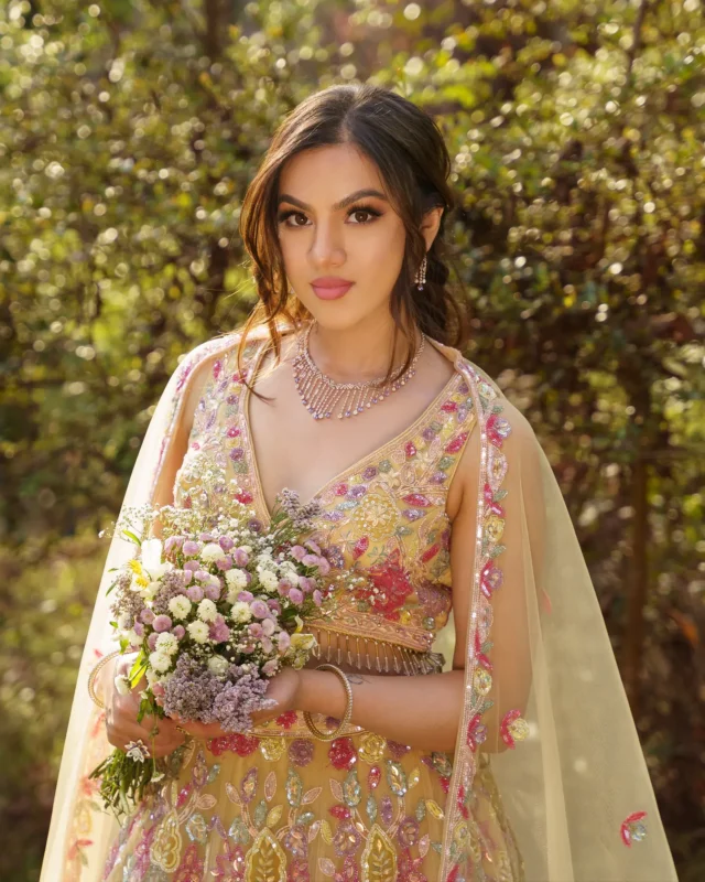 Butter Yellow Lehenga from the Saubhagya collection by Sweta Acharya – view 1