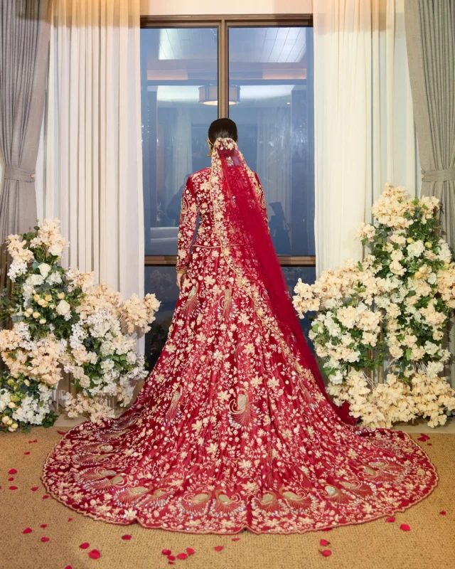 Royal Red Lehenga from the Vadhuvar collection by Sweta Acharya – view 1