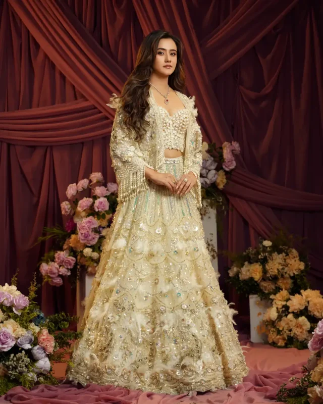 Ivory Lehenga by Sweta Acharya – view 1