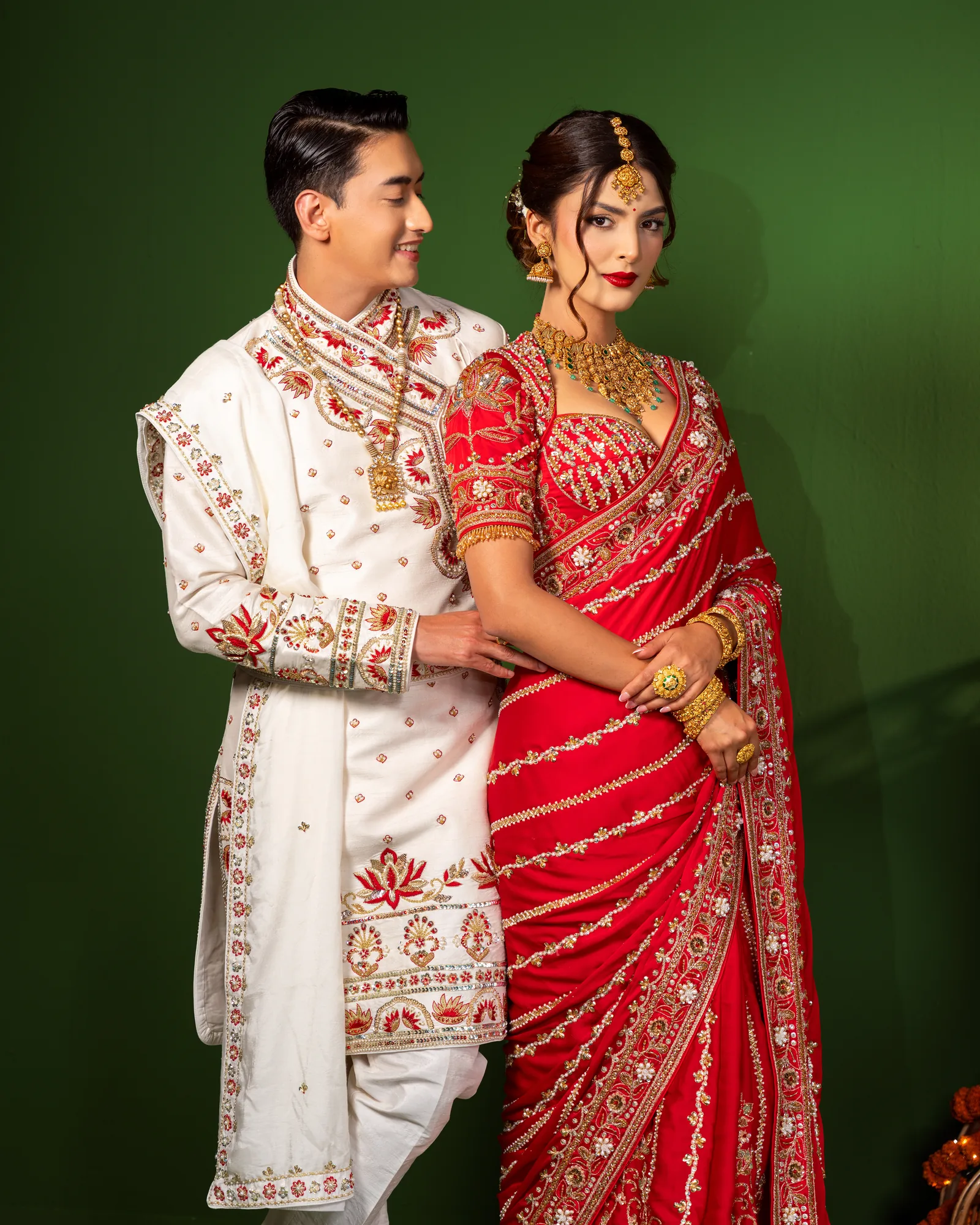 Saree & Daura Suruwal by Sweta Acharya – image 3