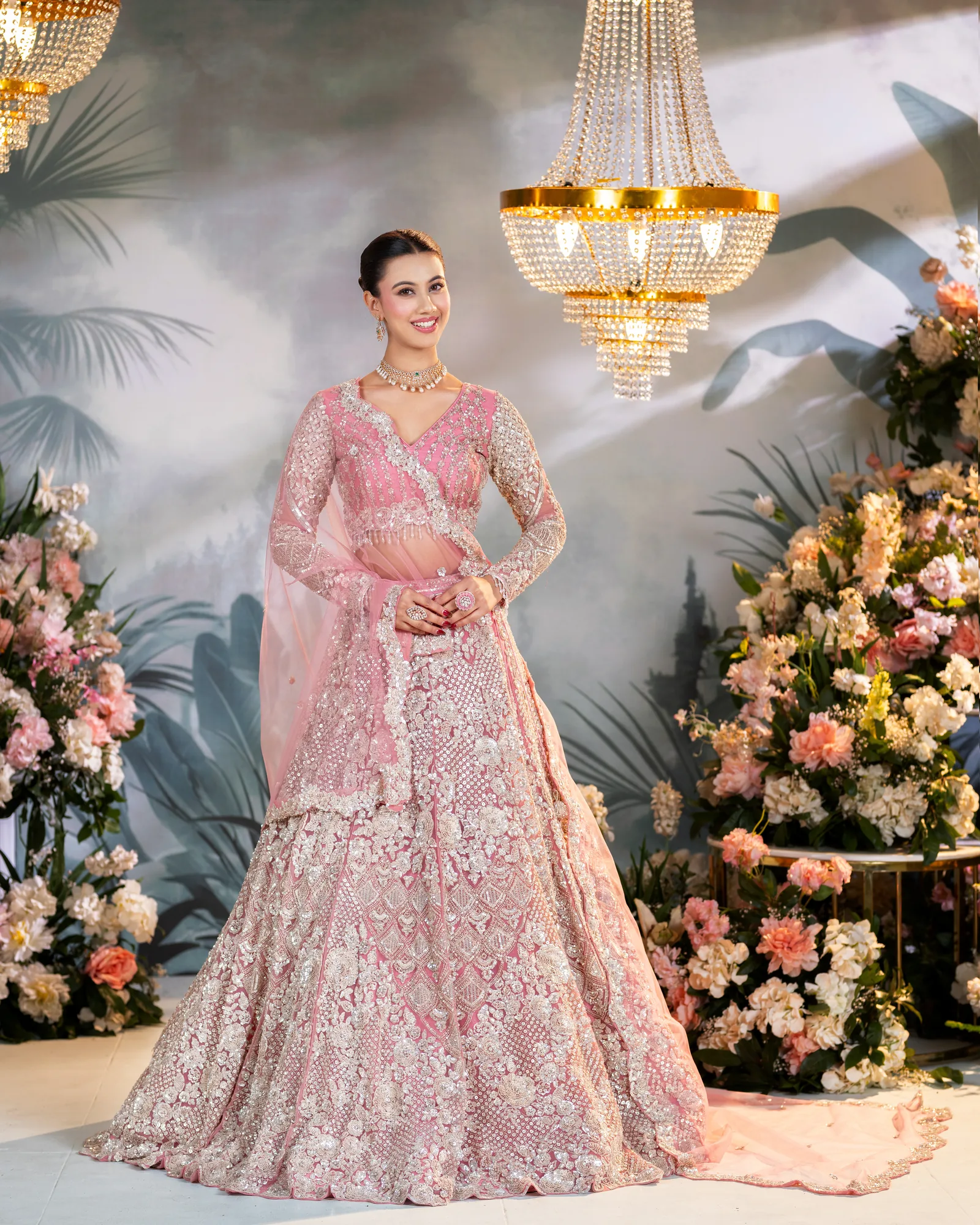 Blush Pink lehenga by Sweta Acharya – image 2