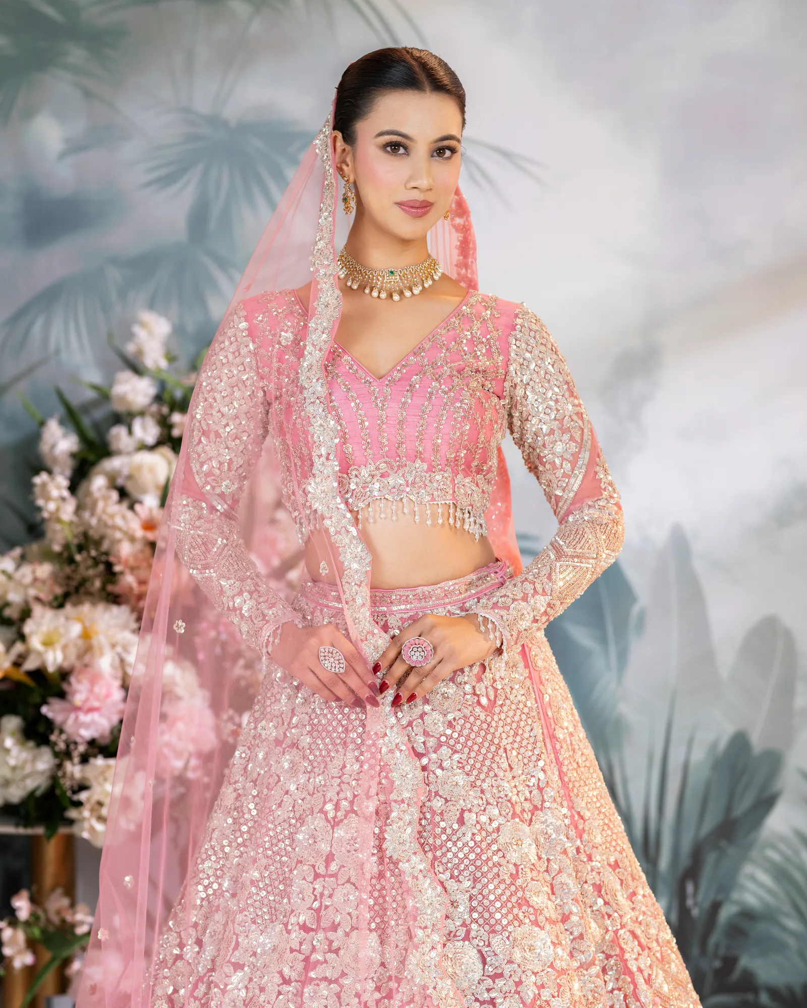 Blush Pink lehenga by Sweta Acharya – image 4